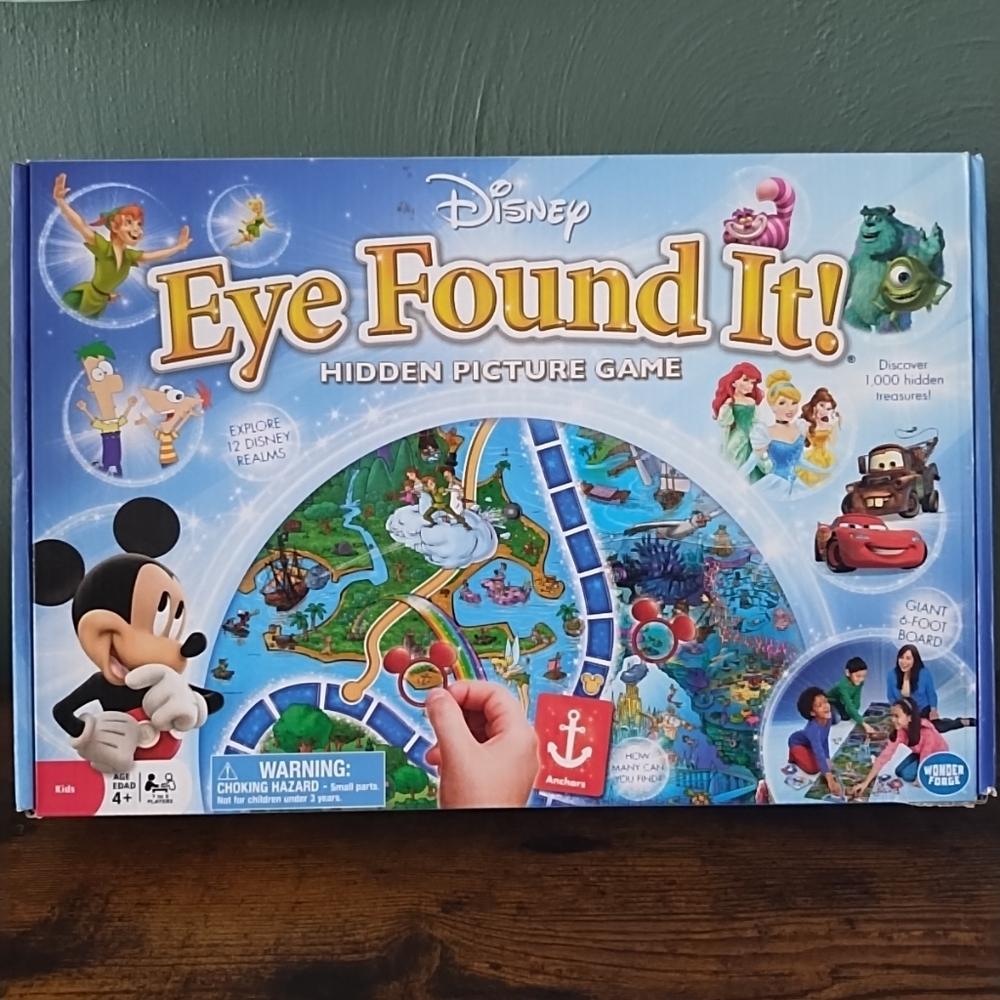 Disney Eye Found It 2015 Hidden Picture Board Game -Complete- Wonder Forge